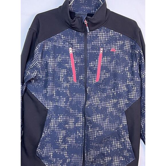 Snozu Men's Size XL Black/Gray Camo Performance Full Zip Long Sleeve Jacket - Picture 3 of 10